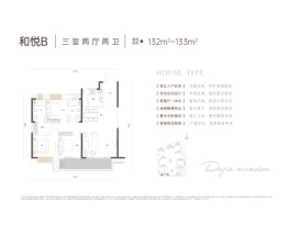 武汉城建·电建·幸福时代大家3室2厅1厨2卫建面132.00㎡
