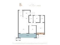 B1-118平3室2厅2卫