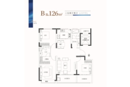 江都润府3室2厅1厨2卫建面126.00㎡