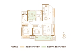 高新·和锦瞻云3室2厅1厨2卫建面99.00㎡