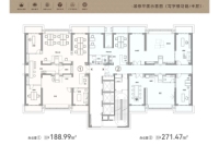 写字楼功能半层示意图