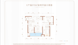 兴铁湘府和园3室2厅1厨2卫建面113.00㎡