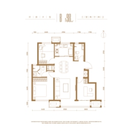 上东金茂智慧科学城五期（D3地块）3室2厅1厨2卫建面98.00㎡