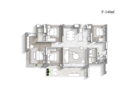 华润置地长隆万博悦府4室2厅2卫建面140.00㎡