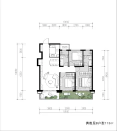 绿城·春鸣里3室2厅1厨2卫建面113.00㎡