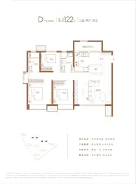 中车津浦智汇港3室2厅1厨2卫建面122.00㎡