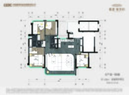 能建锦誉府4室2厅1厨2卫建面143.00㎡