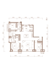 中海学仕里4室2厅1厨2卫建面149.00㎡