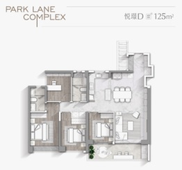 华润置地长隆万博悦府4室2厅1厨2卫建面140.00㎡