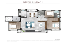 九安臻和院建面约153㎡