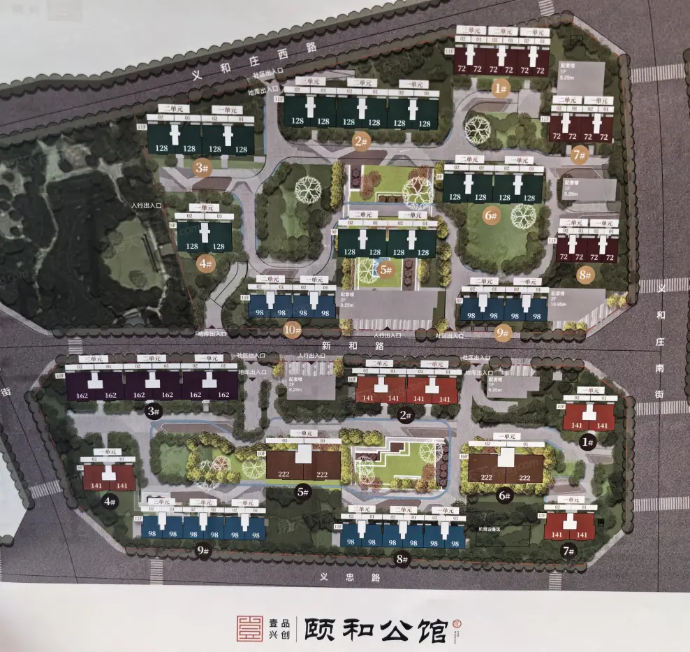 壹品兴创·颐和公馆楼栋平面图