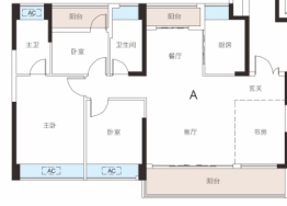 怡亚通珑樾3室2厅1厨2卫建面142.00㎡