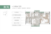 建面140平B1户型