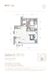 横琴国际金融中心2室2厅1厨2卫建面245.00㎡