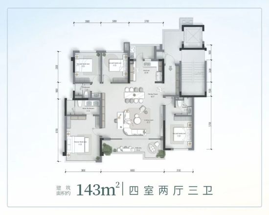 龙湖金牛迎宾大道49亩新项目 户型图