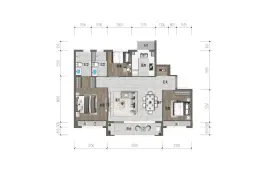 合景天汇四期3室2厅1厨2卫建面98.00㎡