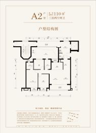 滨江城投·望品3室2厅1厨2卫建面110.0㎡
