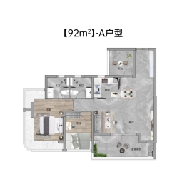 能建·天河麓誉府4室2厅1厨2卫建面92.00㎡