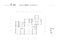 C户型210㎡四室两厅三卫