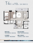 T4建面113㎡户型