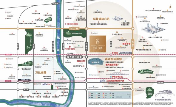 中海·九樾交通图
