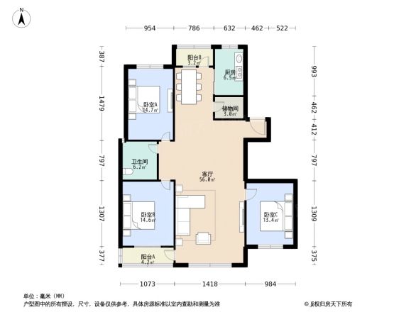 万基虎滩园户型图