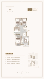 正商河峪洲4室2厅1厨3卫建面125.00㎡