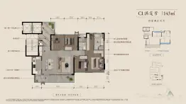 建发书香云锦4室2厅1厨2卫建面143.00㎡