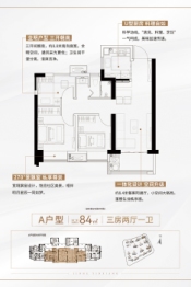 金禾印象3室2厅1厨1卫建面84.00㎡