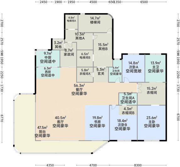 招商西安序301㎡大平层:浐灞豪宅的垂直森林社区