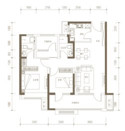 城发·湖畔瑞城3室2厅1厨2卫建面107.00㎡