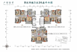 粤沛森林湖4室2厅1厨2卫建面134.12㎡