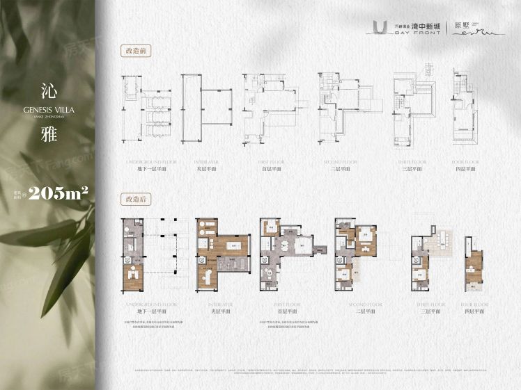 中山万科深业湾中新城5室5厅5卫1厨205.00㎡户型图-中山房天下
