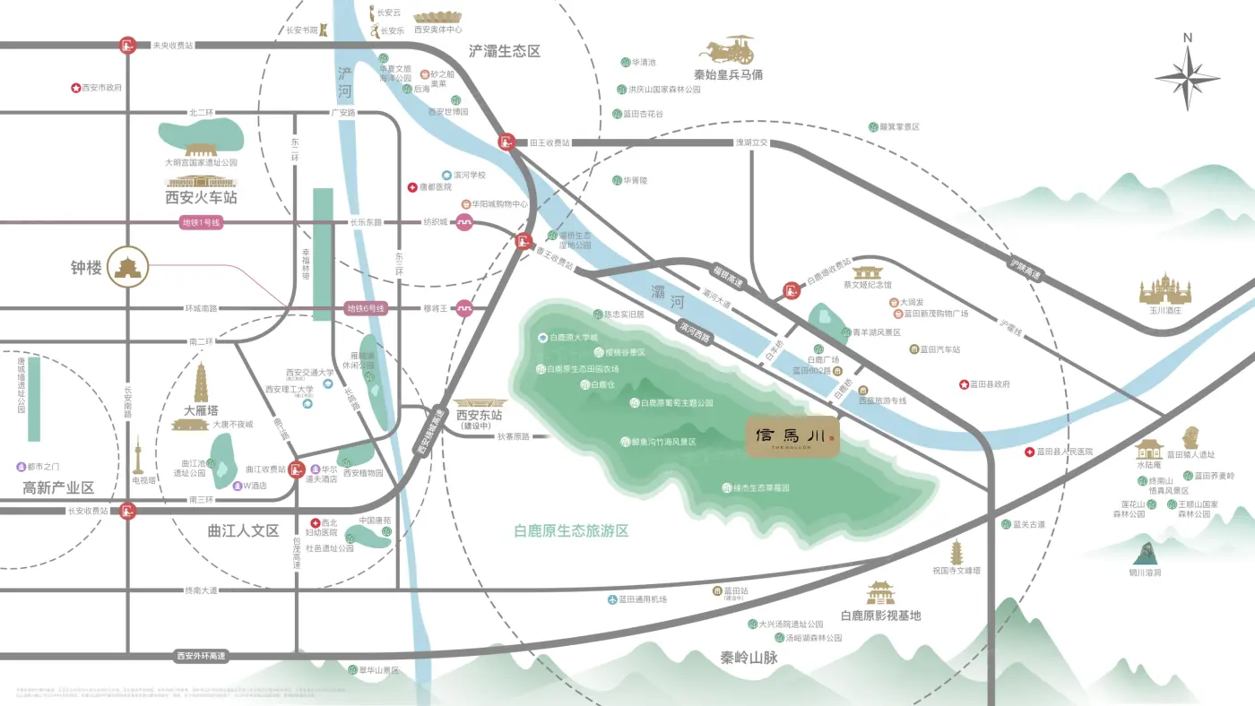 信马川交通图
