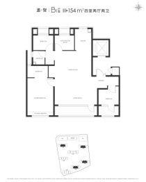 京能·西贤府4室2厅1厨2卫建面154.00㎡