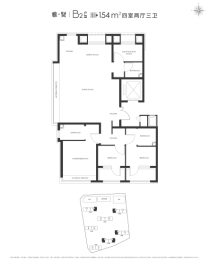 京能·西贤府4室2厅1厨3卫建面154.00㎡