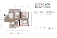 5栋01、02户型 100㎡3+1房