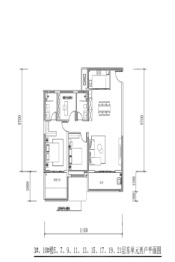 中国铁建·语澜溪3室2厅1厨2卫建面128.00㎡