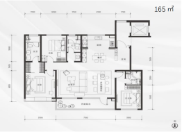 绿城·豫府（洋房组团）3室2厅1厨3卫建面149.00㎡