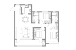 中车四方云汇3室2厅1厨2卫建面135.00㎡