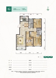 新城雅居3室2厅1厨2卫建面110.00㎡