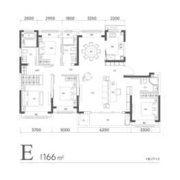 佳运·瑞璟湾4室2厅1厨3卫建面166.00㎡
