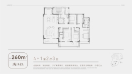 高科江悦堂4室2厅3卫建面260.00㎡