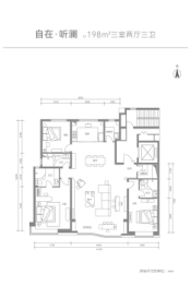  晋阳金茂府3室2厅1厨3卫建面198.00㎡