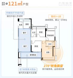 展睿 | 江樾湾4室2厅1厨2卫建面121.0㎡