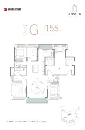武汉城建·中央云城4室2厅1厨2卫建面155.0㎡