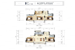 阿里安居6室2厅3卫建面185.00㎡