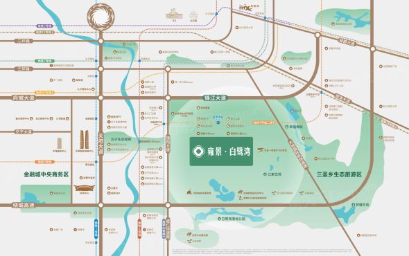 雍景白鹭湾交通图