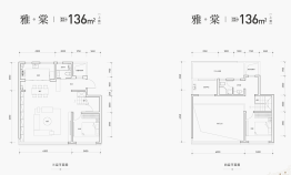 中建悦庐棠墅2室2厅1厨2卫建面136.00㎡