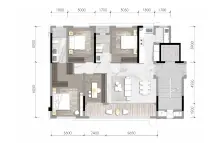 龙湖·江上云玺建面117㎡型